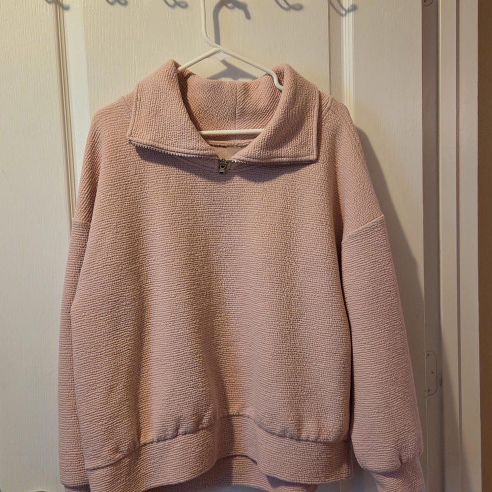 Cslia Soft Pink Cowl Neck Sweater Size L
